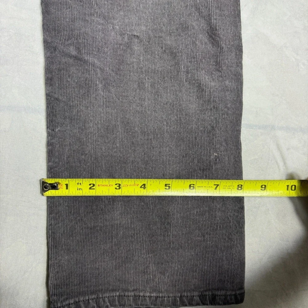 Banana Republic Mens Corduroy Pants Gray Slim‎ Fit Straight Leg Size 36x30